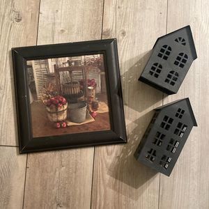 Primitive Winter Lot of Decor